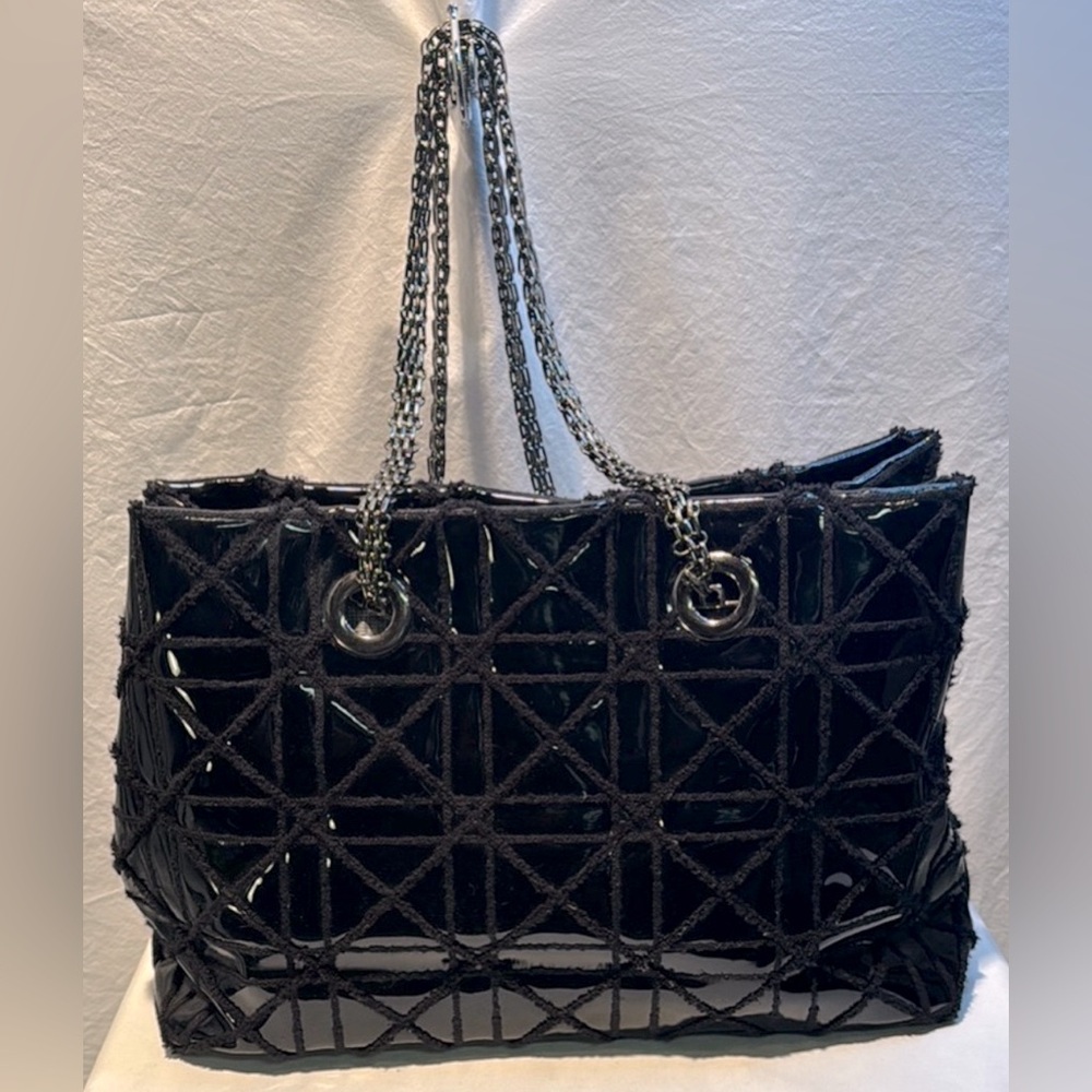 Big Buddha Black Quilted Tote Bag